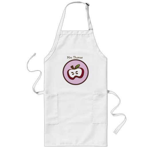 Speciaal leraar Apron Lang Schort (Voorkant)
