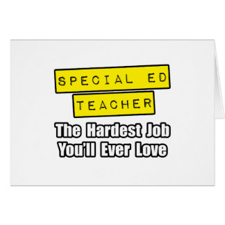 Speciaal leraar Ed...hardste baan waar je ooit van
