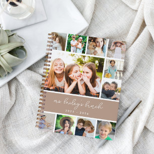 Speciaal leraar voor fotocollage notitieboek