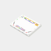 Speciaal leraren Kunstklasse Post-it® notes (Schuin)