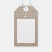 Speciaal leveringspakket van Kraft-papier Cadeaulabel (Achterkant)