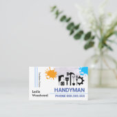 Speciaal Lijst Handyman Gereedschap Visitekaartje (Staand voorkant)