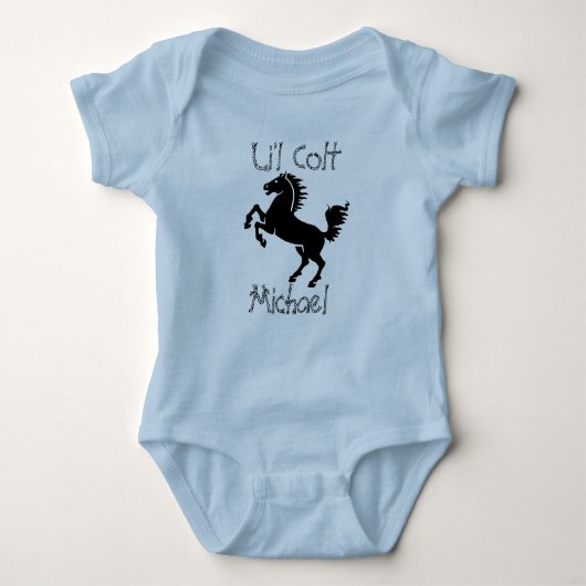 Speciaal "Li'l Colt" met kweekpaarden Romper (Voorkant)