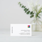 Speciaal Logo Sjabloon Professional Elegant Visitekaartje (Staand voorkant)