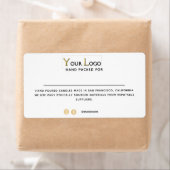 Speciaal Logo Social Media White Shipping Etiket (Insitu)