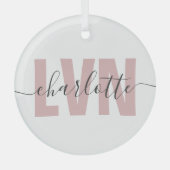 Speciaal LVN-gelicentieerd grafisch verpleegster Glas Ornament (Voorkant)