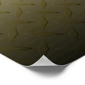 Speciaal Man Gold Diamondplate Poster (Hoek)