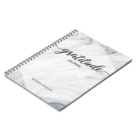 Speciaal Marble Script Gratitude Journal Notitieboek (Linkerzijde)