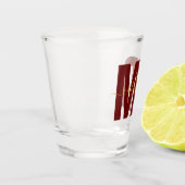 Speciaal MD Doctor Maroon & Gold Shot Glass Glas (Links)