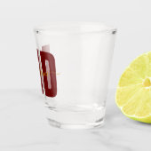 Speciaal MD Doctor Maroon & Gold Shot Glass Glas (Rechts)