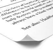 Speciaal medisch assistent Gift Poster (Hoek)