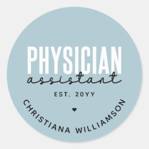 Speciaal medisch assistent PA-Afstuderen Ronde Sticker