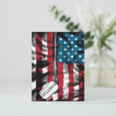 Speciaal militair soldaat Dog Label Verenigde Stat Briefkaart (Staand voorkant)