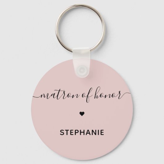 Speciaal minimalistisch matron van Honor Custom Sleutelhanger (Voorkant)