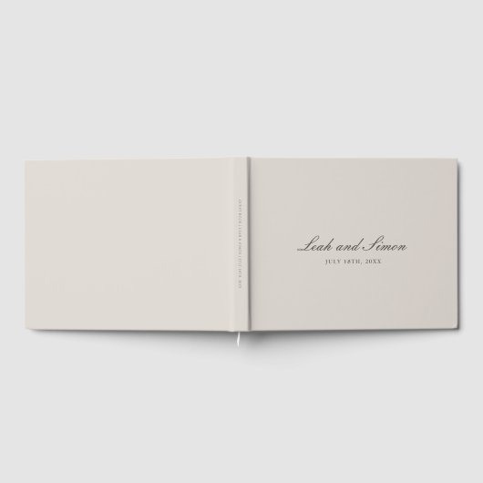 Speciaal modern elegant bruiloft Guest Book Gastenboek (Volledig)