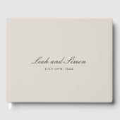 Speciaal modern elegant bruiloft Guest Book Gastenboek (Voorkant)