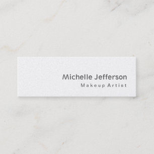 Speciaal modern Skinny Grey Makeup Artist Mini Visitekaartje