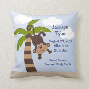 Speciaal 'Monkeying Around on Palm' Pillow Kussen