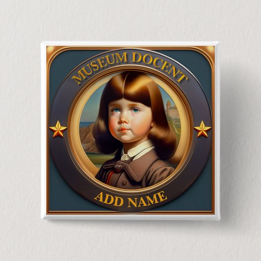 Speciaal Museum Docent Button (Voorkant)