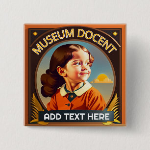 Speciaal Museum Docent Button