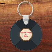 Speciaal muziekvinylrecord sleutelhanger (Voorkant)