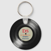 Speciaal muziekvinylrecord sleutelhanger (Voorkant)