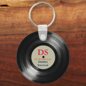 Speciaal muziekvinylrecord sleutelhanger (Voorkant)