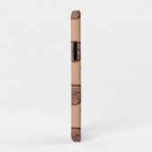 Speciaal naampatroon  schrijfmachine bruin Case-Mate iPhone case (Achterkant/rechts)