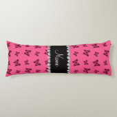 Speciaal naamroze vlinderpatroon lichaamskussen (Voorkant)