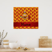 Speciaal naamvuurwapenpatroon poster (Keuken)