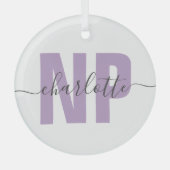 Speciaal NP zuster Practitioner Afstuderen Chic Glas Ornament (Voorkant)