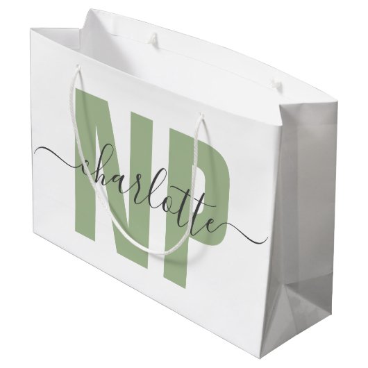 Speciaal NP zuster Practitioner Afstuderen Chic Groot Cadeauzakje (Achterkant Gekanteld)