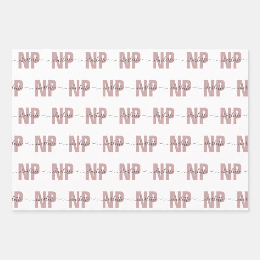 Speciaal NP zuster Practitioner Afstuderen Chic Inpakpapier Vel (Voorkant)