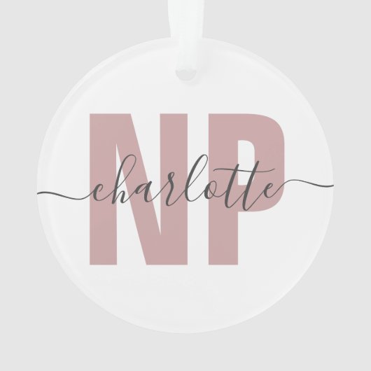 Speciaal NP zuster Practitioner Afstuderen Chic Ornament (achterkant)