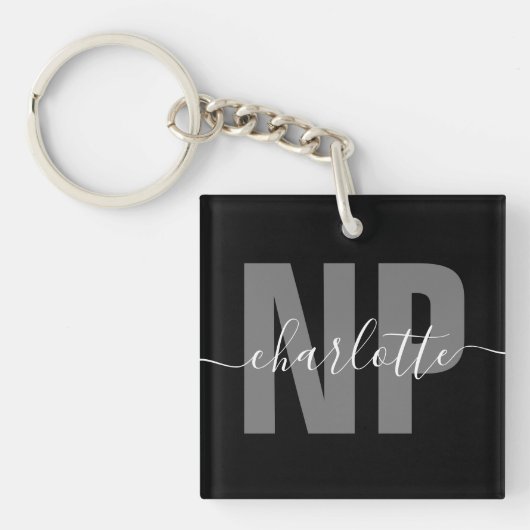 Speciaal NP zuster Practitioner Afstuderen Chic Sleutelhanger (Voorkant)