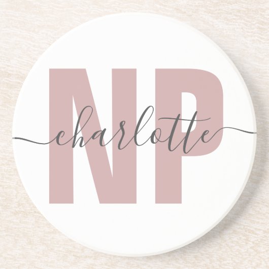 Speciaal NP zuster Practitioner Afstuderen Chic Zandsteen Onderzetter (Voorkant)