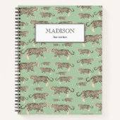 Speciaal Oerwoud Jaguar Animal Pattern Notitieboek (Voorkant)