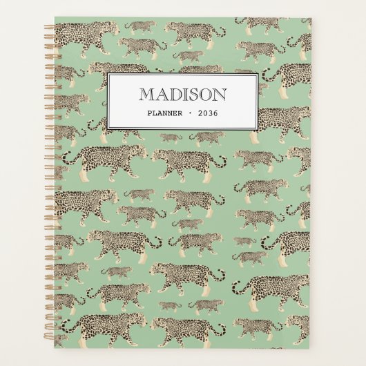 Speciaal Oerwoud Jaguar Animal Pattern Planner (Voorkant)