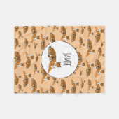 Speciaal Oerwoud tijger dierpatroon Fleece Deken (Voorkant (Horizontaal))