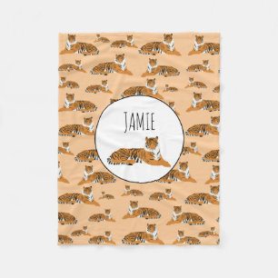 Speciaal Oerwoud tijger dierpatroon Fleece Deken