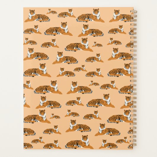 Speciaal Oerwoud tijger dierpatroon Planner (Achterkant)