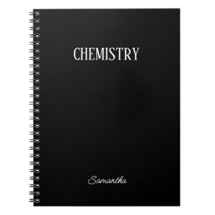 Speciaal onderwerp chemistry Black Notitieboek