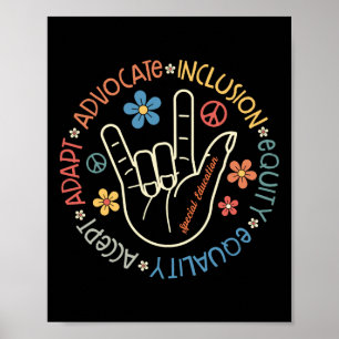 Speciaal Onderwijs Docent Inspirerende Sped Leraar Poster