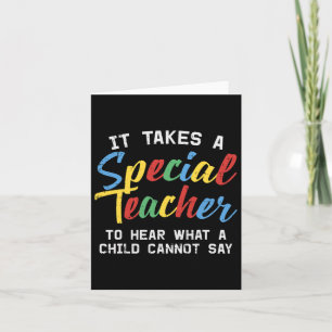 Speciaal onderwijs Docent Schattige Autisme Bewust Kaart