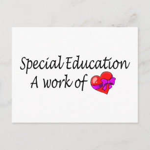 Speciaal onderwijs en werk van liefde briefkaart