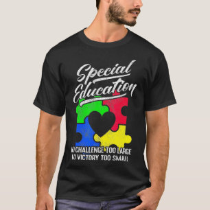 Speciaal onderwijs geen uitdaging te hard, geen ov t-shirt