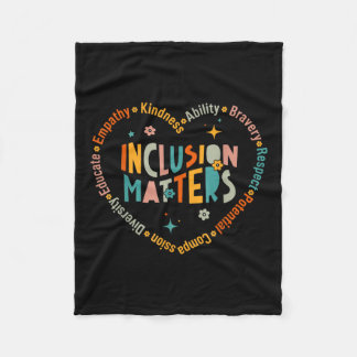 Speciaal onderwijs Leraar Inclusie is Autisme Bewu Fleece Deken