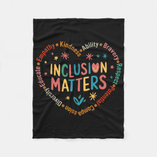 Speciaal onderwijs Leraar Inclusie is Autisme Bewu Fleece Deken