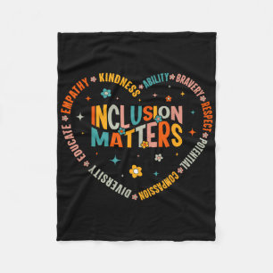 Speciaal onderwijs Leraar Inclusie is Autisme Bewu Fleece Deken