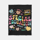 Speciaal onderwijs Leraar Inspirerend Snelheidsles Fleece Deken (Voorkant)